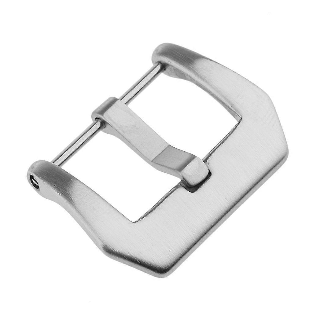 Brushed Fiinish Silver Stainless Bands Buckle Screw Clasp Compatible with 18mm