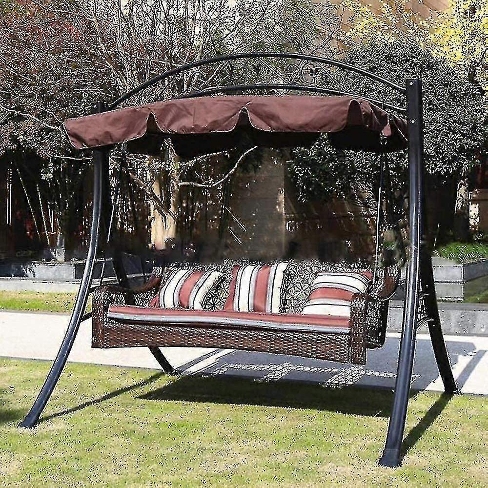Dyfrio في الهواء الطلق سوينغ المظلة، للماء سوينغ المظلة استبدال 2 مقاعد، حديقة الشمس الظل الفناء سوينغ حالة الغطاء، كراسي أرجوحة غطاء (142cm 120cm 18