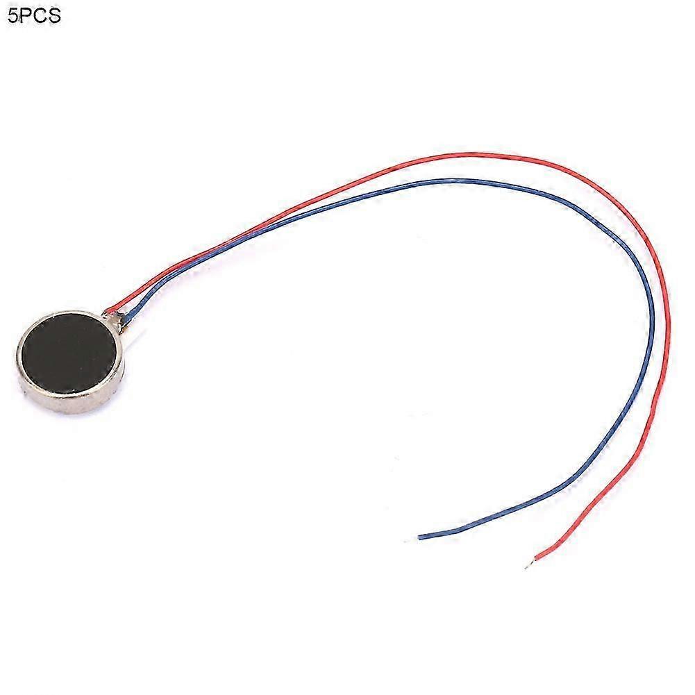 5pcs DC 3V 80mA Pager and Cell Phone Coin Flat Vibrating Micro Motor 10x2mm 11000RPM 1020(30mm)