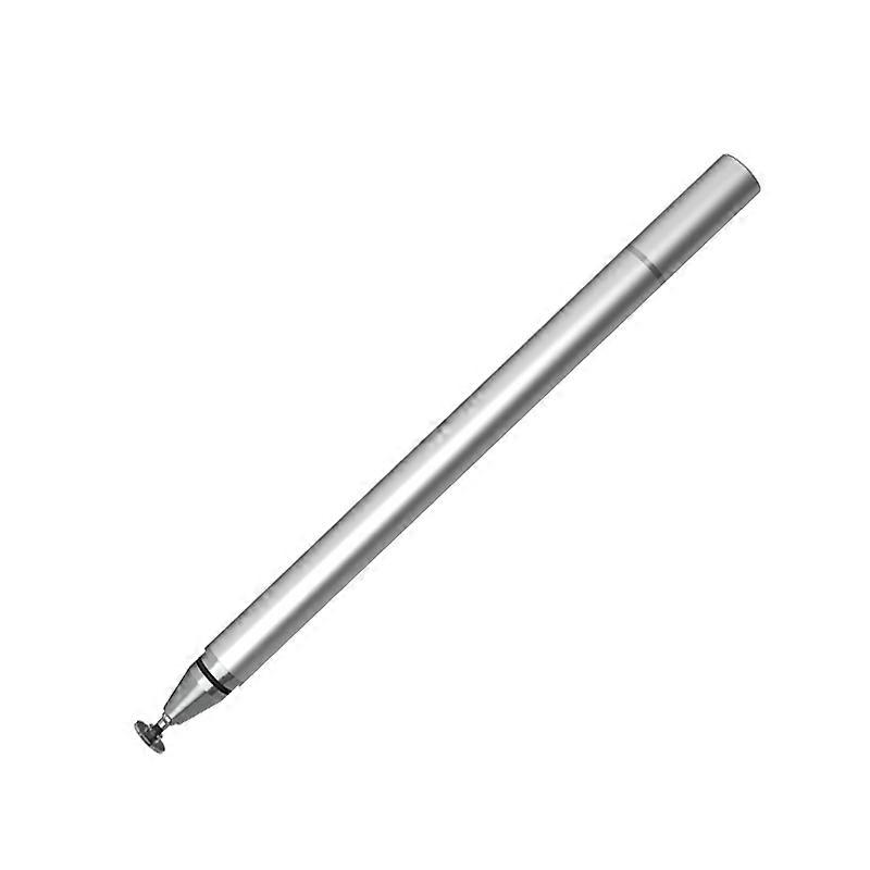 Capacitive Disc Tip Stylus Pen Ergonomic Grip Capacitive Stylus Sensitivity Touch Screen Pen for Phone & Touch Devices silver