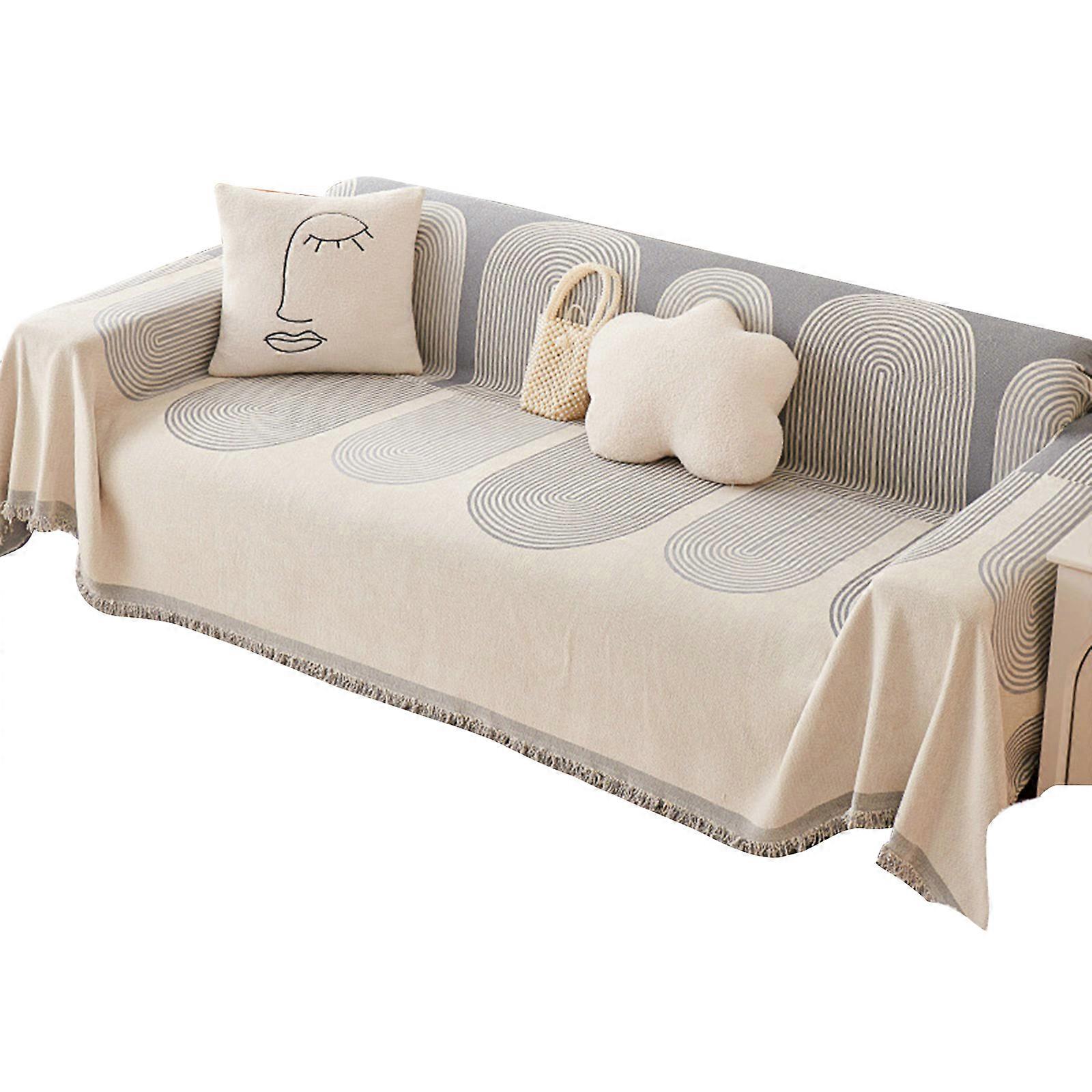 Multi functional Sofa Throw Sofa Blanket Cover Bed Sheet Geometric Pattern for Home Decor and Outdoor Picnics Carpet
