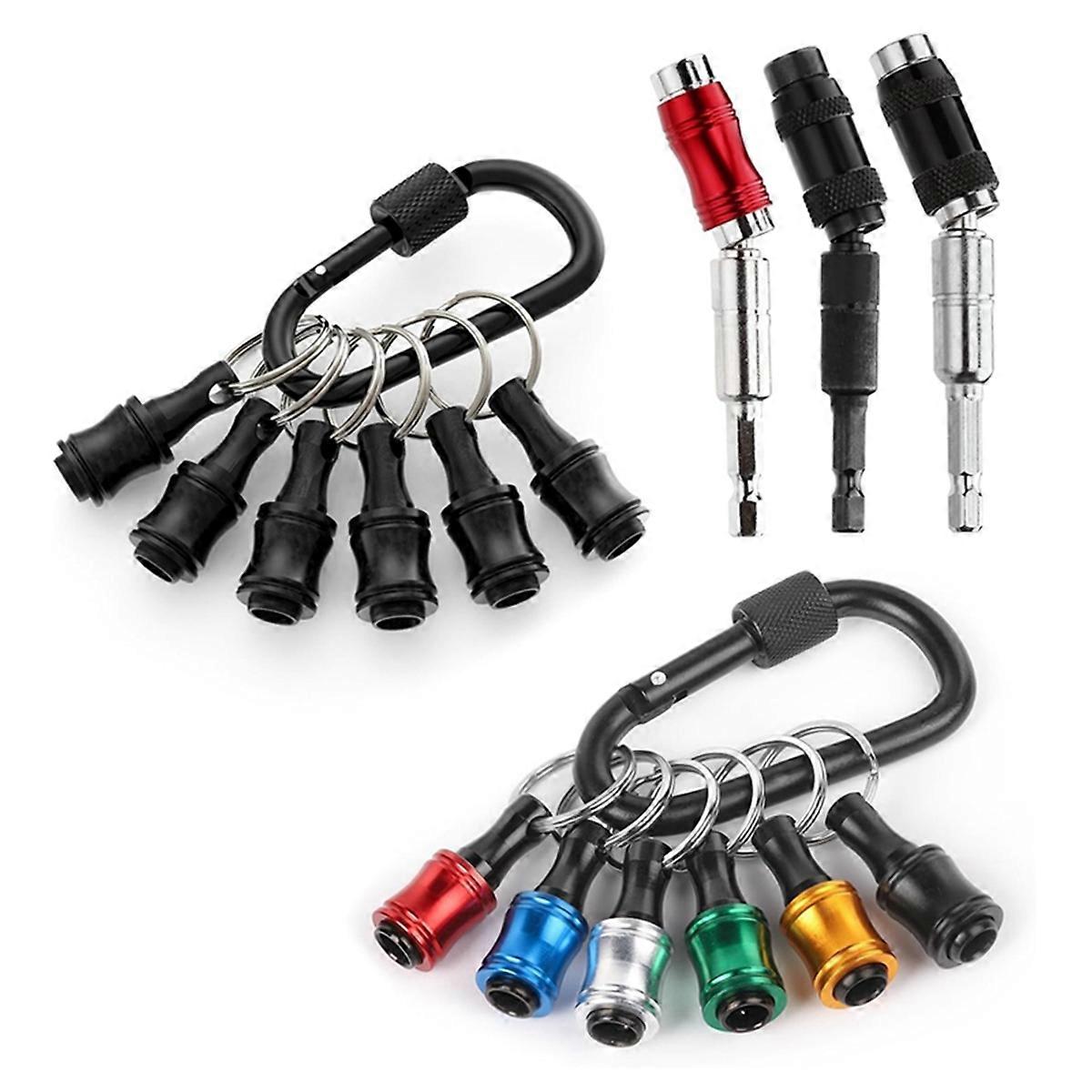 3 Pivoting Bit Tip Holder and 12 Bit Holder Keychain