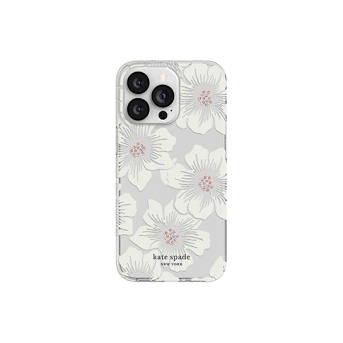 Capa para Apple iPhone 13 Pro MagSafe Hollyhock Range Printed Rose Hopper, Branco