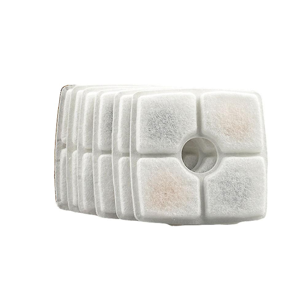 6pcs Square Cat Water Fountain Filter Refill Cat Fountain Filters Water Filter, With Activated Carbon And Resin For Fountain