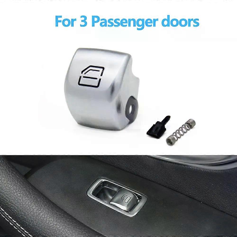 Car Passenger Door Window Switch Repair Button Cover Control Switch Key Cap compatible for W205 W253 W213 W293 W222