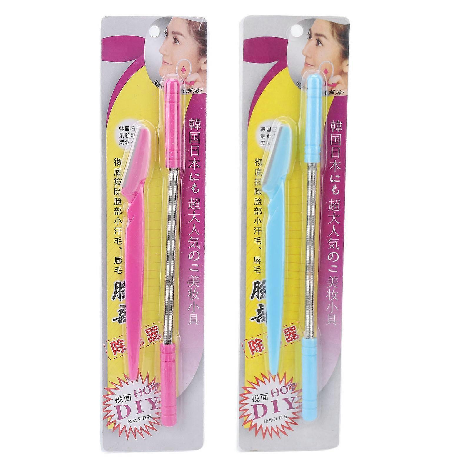Spring Facial Hair Remover Women Facial Razor Shaver Threading Epilator Set for Upper Lip Cheek
