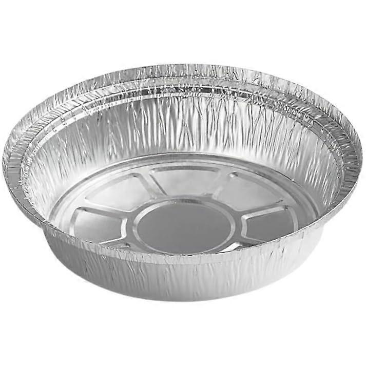 100 Count Disposable Aluminum Foil Pan for Roasting and Baking 9 Inch Round