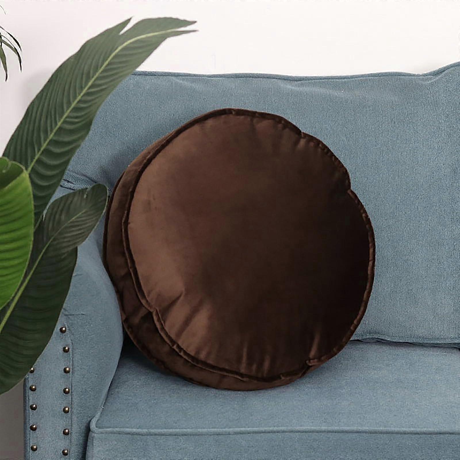 Plush Round Pillow Soft and Comfortable Velvet Simple for Stylish Living Environment