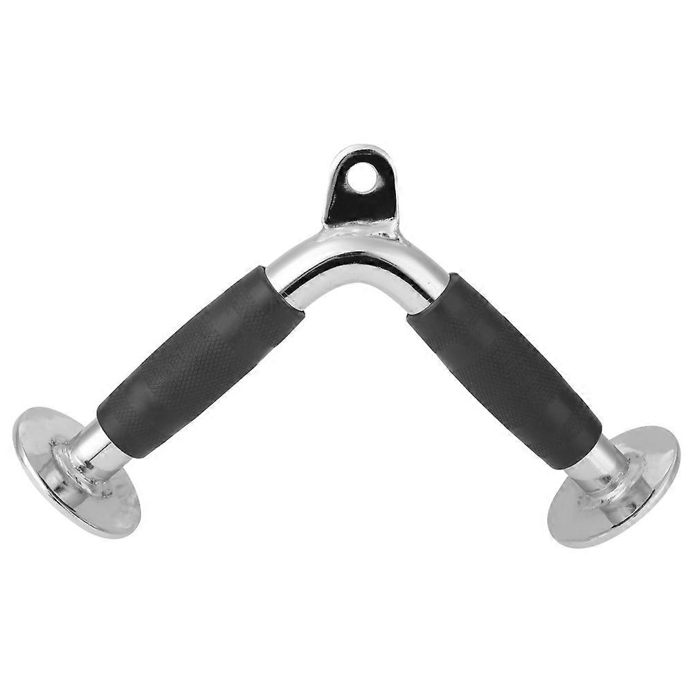 Durable Steel Tricep V shaped Bar Handle Home Gym Cable Equipment Attachment