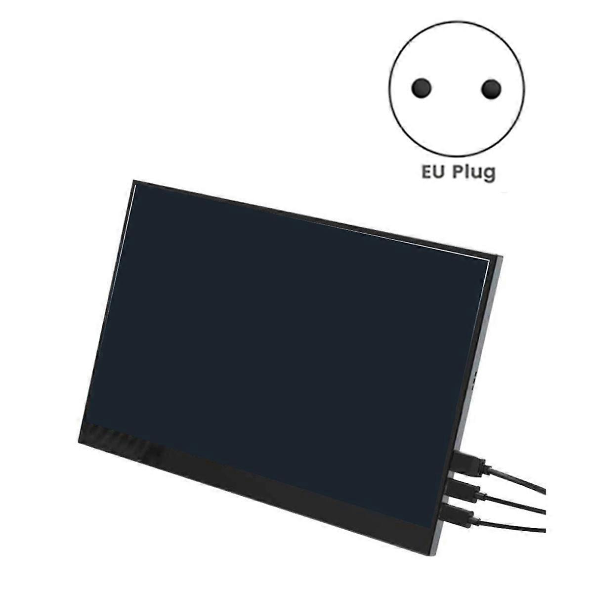 For 15.6in LCD Touch Monitor(C),10-Point Capacitive Touch System Optical Bonding Toughened Glass Panel EU PLUG