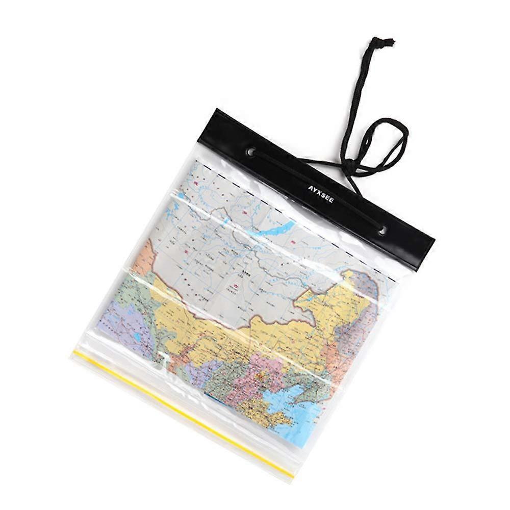 Map Case Holder, Map Carrier, Open Air Transparent Dry Bag, Protective Pouch for Camping, Hiking, Documents, Electronics