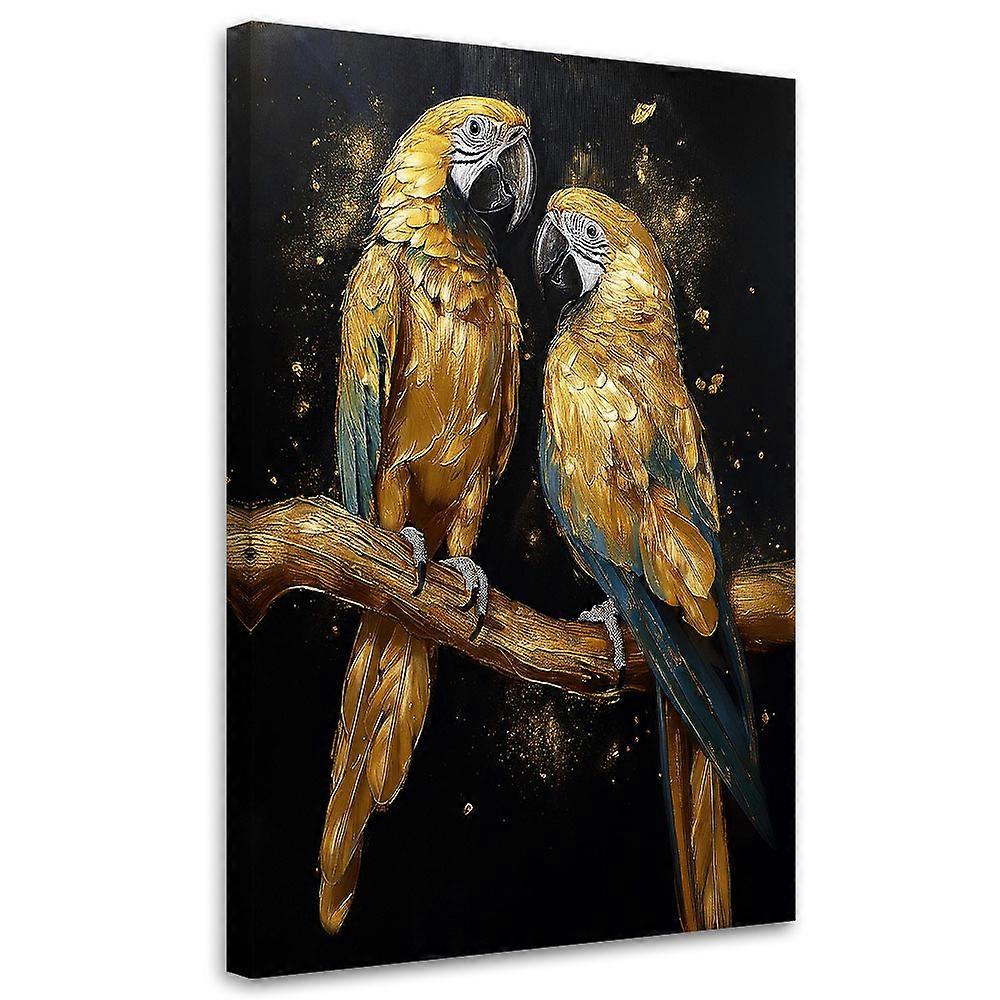 Impression sur toile, Perroquets dorés Animaux - 60x90