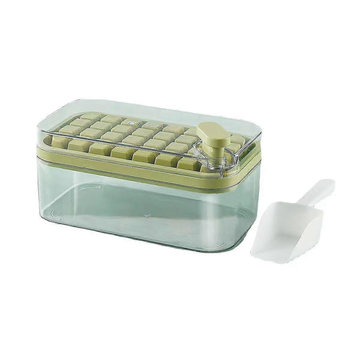 Ice cube refrigerator Ice cube mold Household ice box Large ice cube box Food grade silicone ice storage box