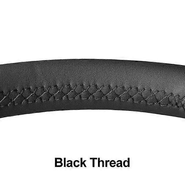 Black Artificial Leather Car Steering Wheel Cover For Chevrolet Spark 2011-2015 Spark (RU) 2020-2021 Daewoo Matiz (KR) 2010