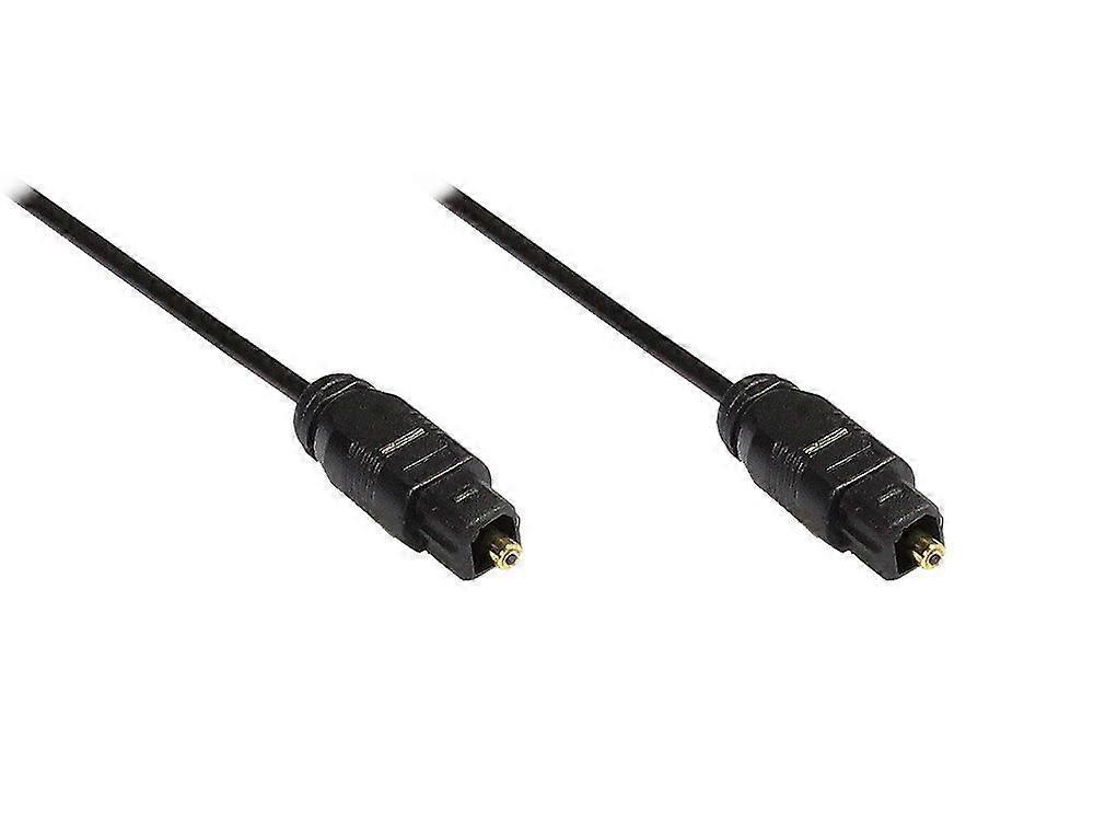 Optický audio/optický kabel 1 m Toslink samec-samec průměr 2.2 mm černý lgk