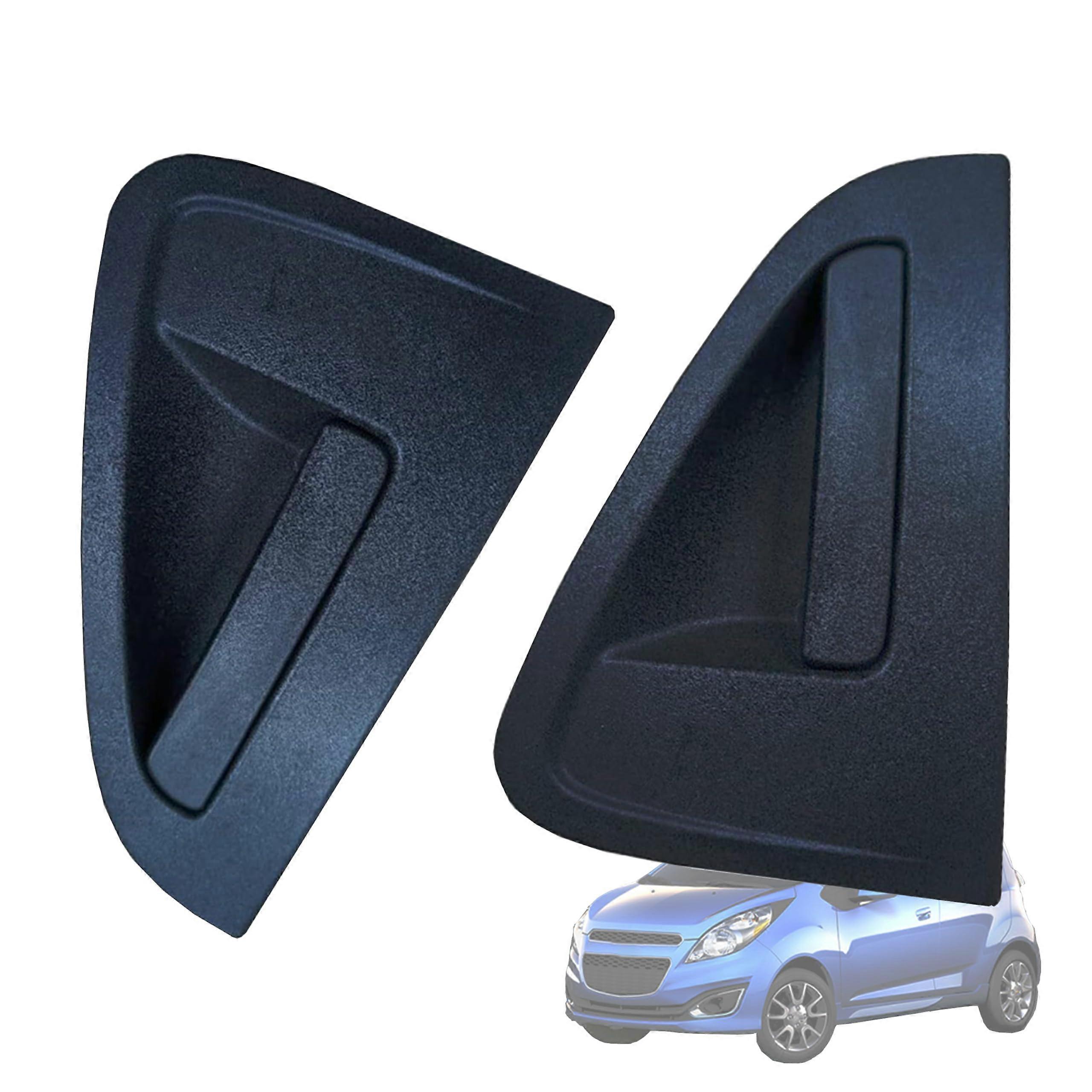 Chevrolet Spark 2013-2015 Rear Left Right Exterior Door Handle Set, Black, Replacement for 95987921, 95987920, Durable Design