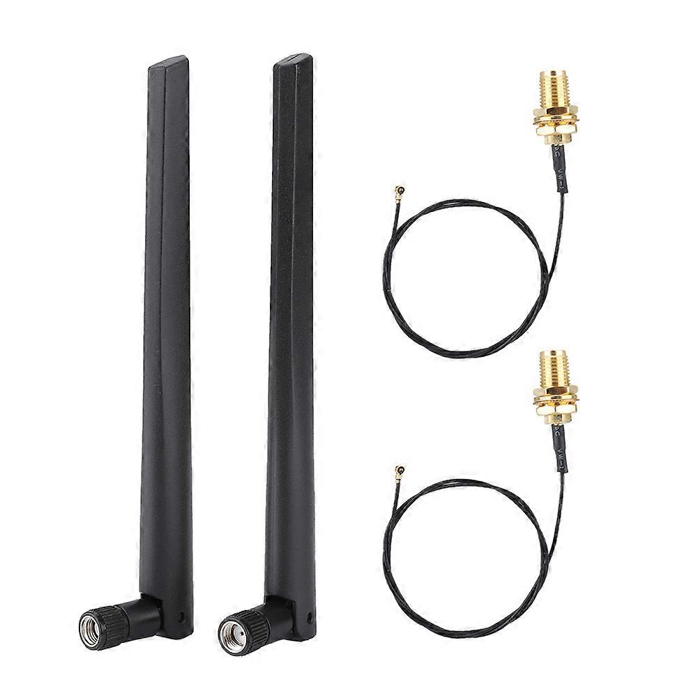 2PCS Mini PCI-E Wireless Network Card Connect Cable+2*5DBi AC688U Network Antenna