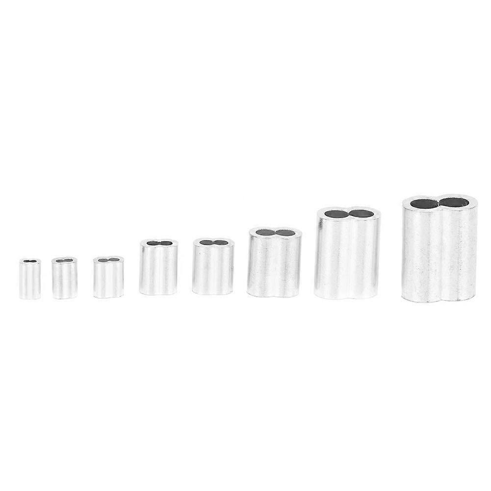 Wire Rope Crimping Tool, 315pcs Wire Crimping Loop Sleeve Ferrule Kit Aluminum Crimping Loop Sleeve M1.2 M1.5 M2 M2.5 M3 M4 M5 M6 Hardware Parts
