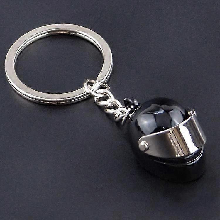 スタイリッシュなオートバイのヘルメットキーホルダー、リアルな機関車デザインのキーホルダー、誕生日や休日への完璧な贈り物