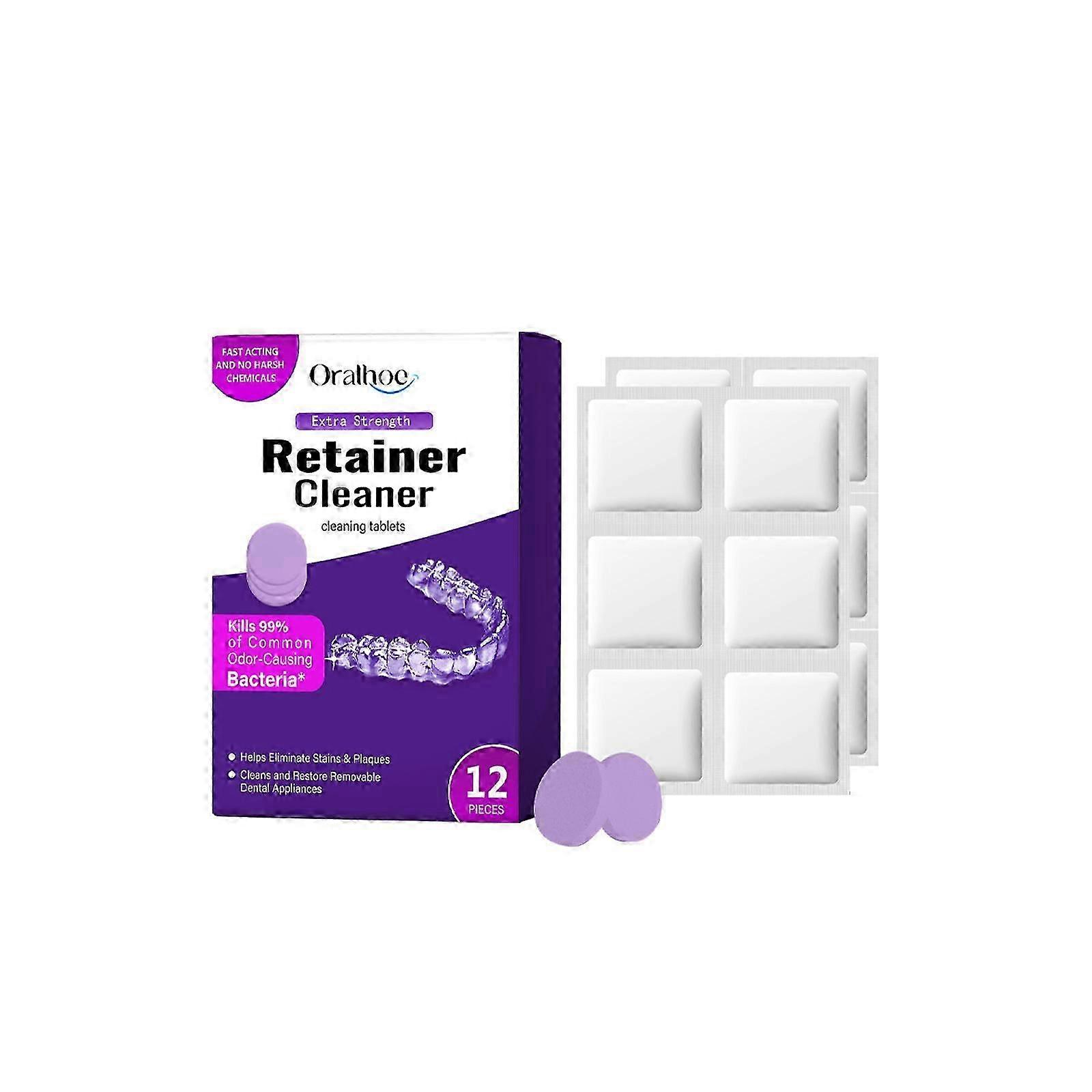 purple denture retainer cleaning tablets