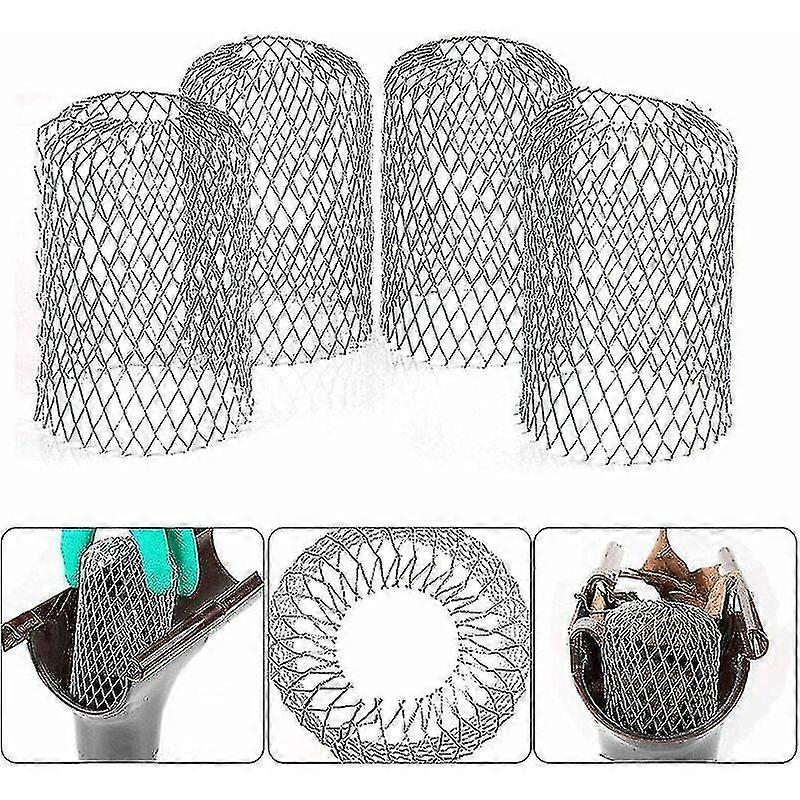 Flexible Aluminum Gutter Diameter 8cm Grid Mesh Stop Leaf Crapaudine Strainer Leaf Guard Gutter Cover To Protect Gutter Against Leaves Roof hwy