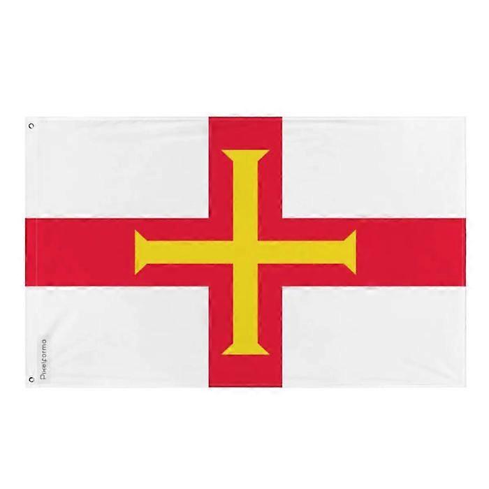 Flag - Guernsey - 120 x 180 cm - Polyester - Double-sided print - Iron eyelets