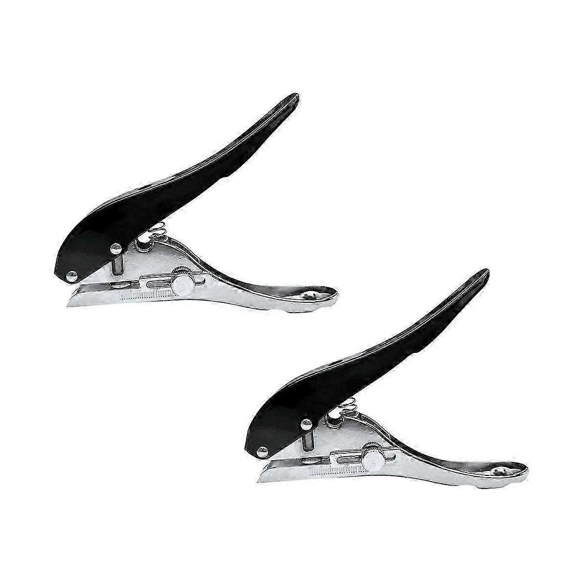 2-Pack 8mm Edge Banding Hole Punch Tool with 2 Spare Springs for Students