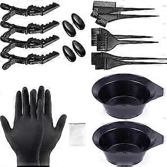 2025 DIY Beauty Salon Tool Kit for Salon Hairdressing, High-grade Plastic Dyeing Brushes Essential Brushes for Uniform Dye Color
