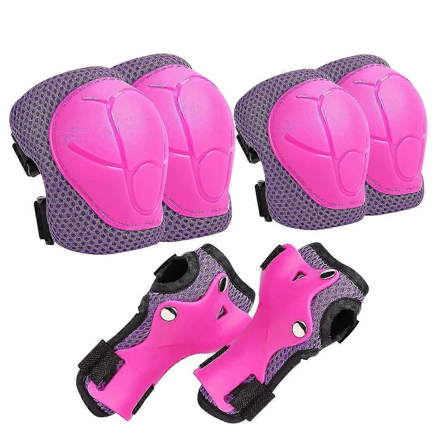 Children's knee pads 2-8 years old protective equipment set 6 in 1 set suitable for skating, bicycles, roller skating, scooters, skates