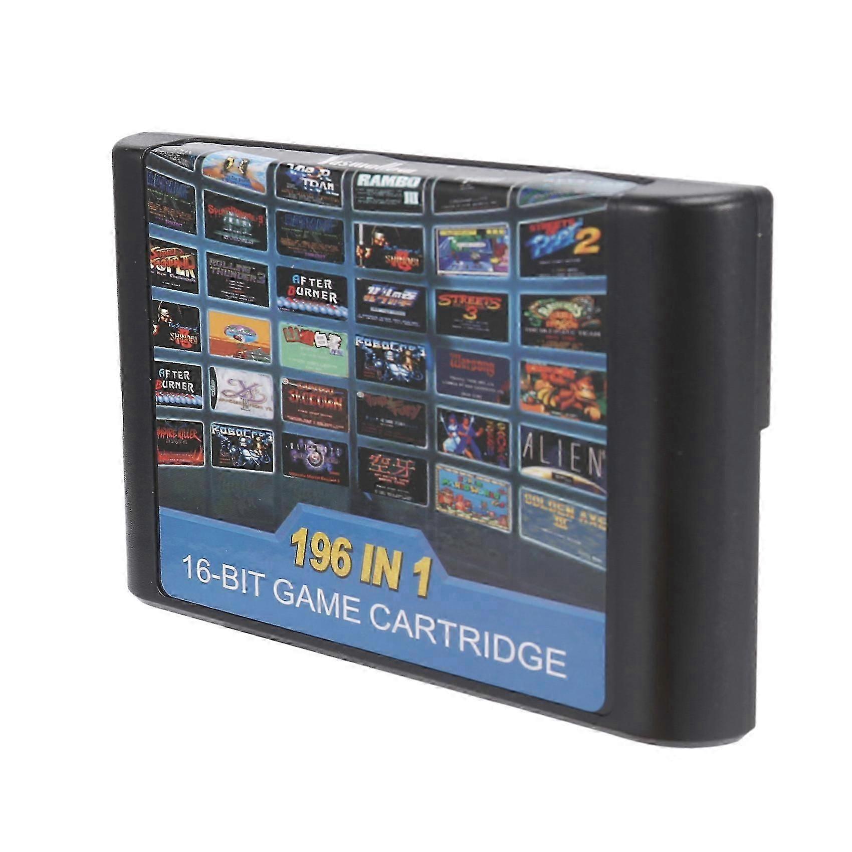 196 in 1 Multi Game Cartridge Better Than 112 & 126 in 1 for Sega Mega Drive PAL & NTSC