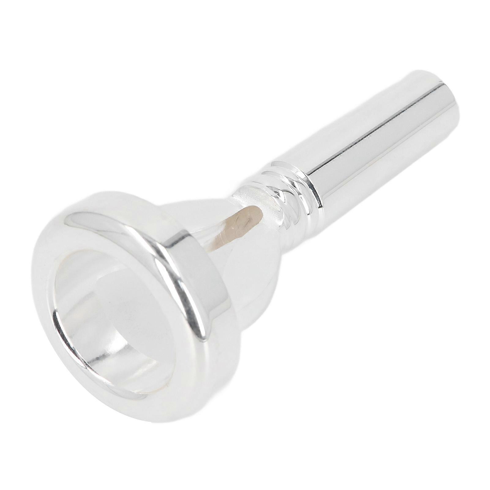 Trombone Mouthpiece Silver Plated Baritone Euphonium Mouthpiece Lip Practice Tool