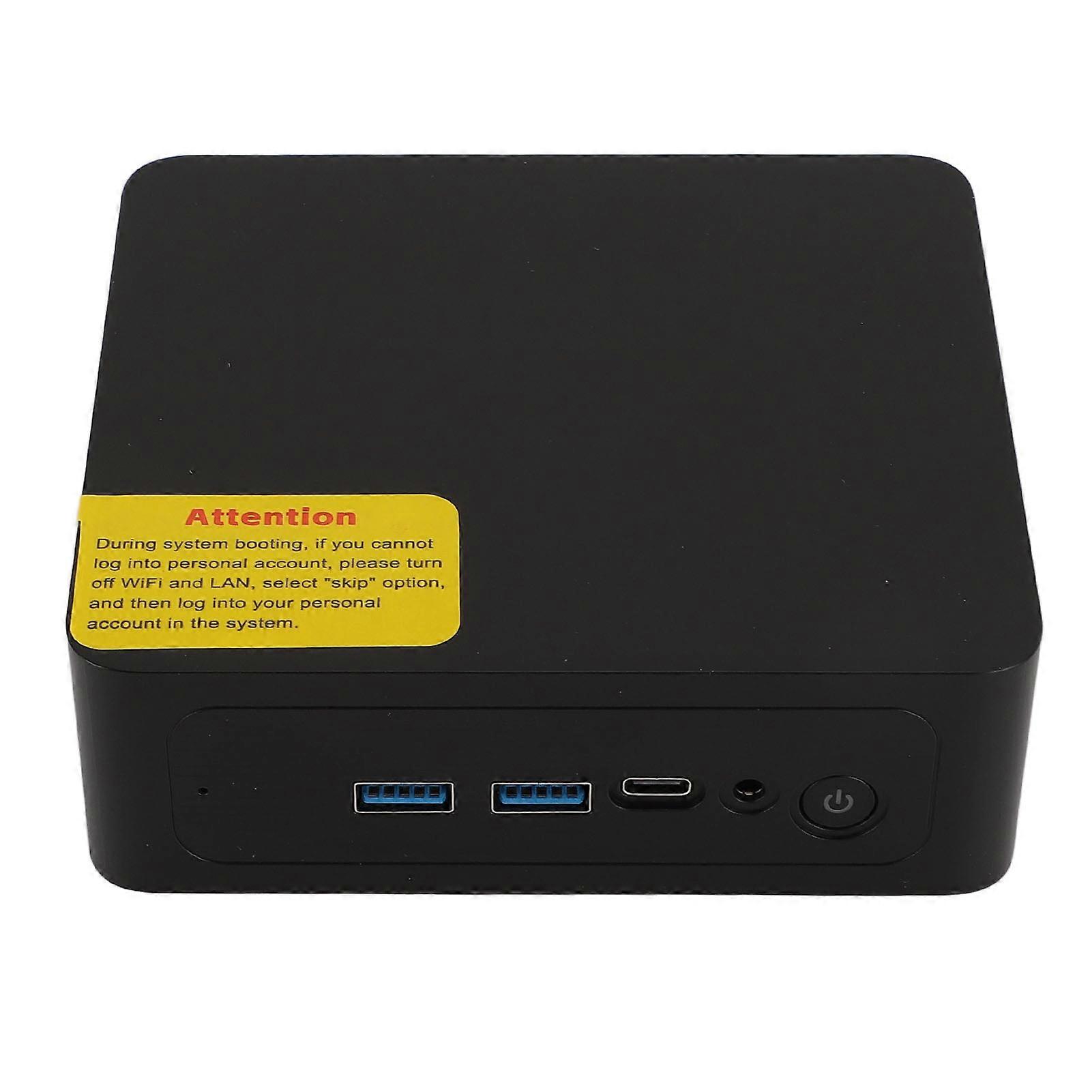 Kis asztali számítógép I3 1215U processzor DDR4 2666MHz WiFi 6E BT 5.2 Micro PC C típusú USB3.2 USB2.0 HD multimédiás interfész fekete EU csatlakozó 100-24