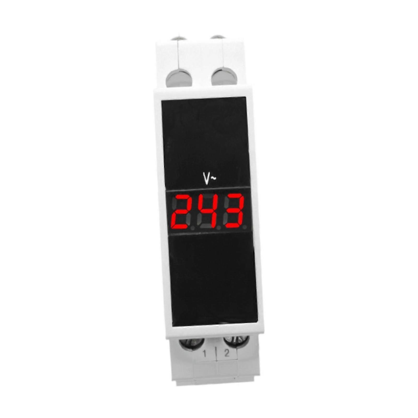 Din Rail Digital Display Voltmeter AC80-500V Voltage Tester AC Voltage Meter
