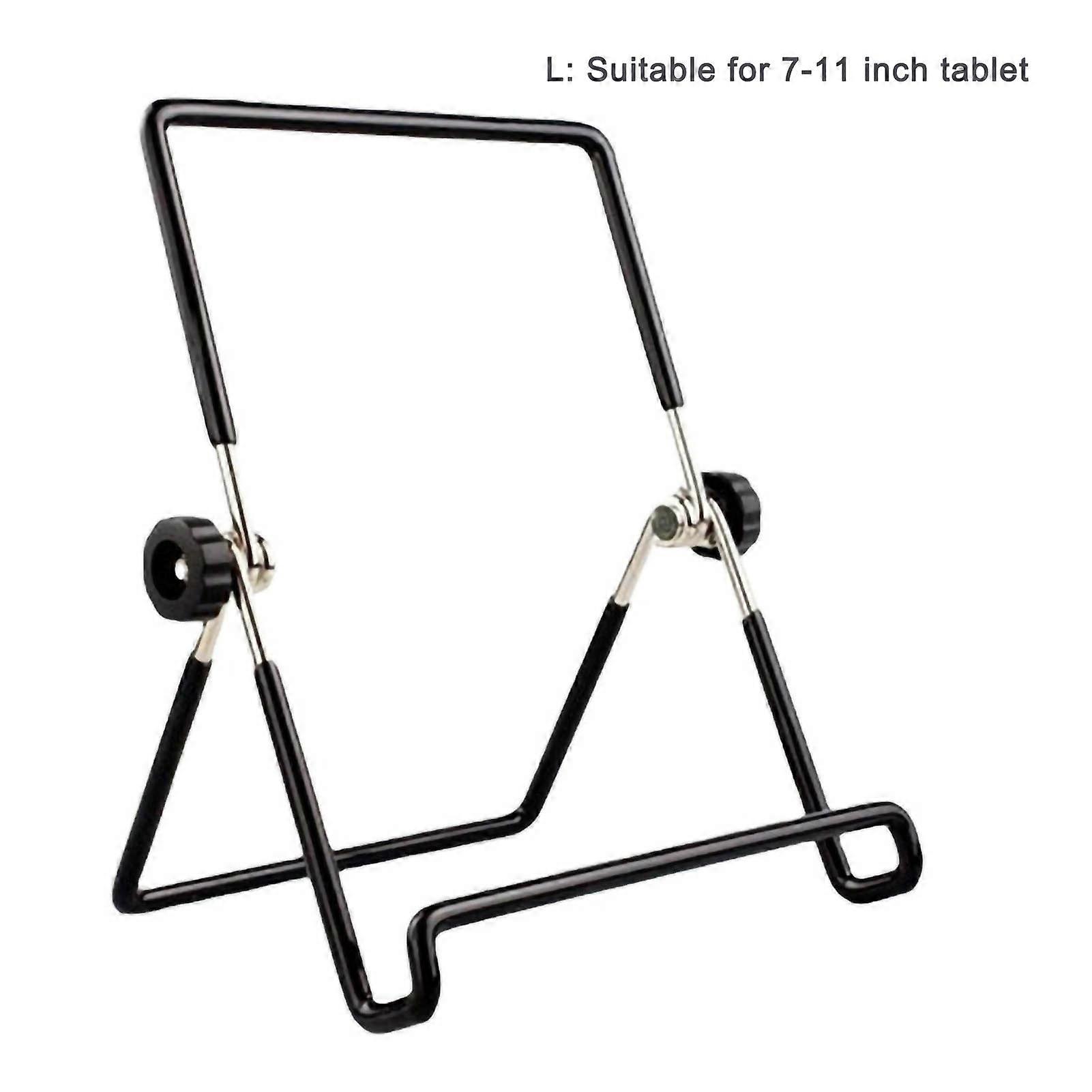 Tablet Stand Foldable Prevent Slip Multi Angle Triangular Iron Wire Desktop Mobile Phone BracketL (Including Box Packaging)