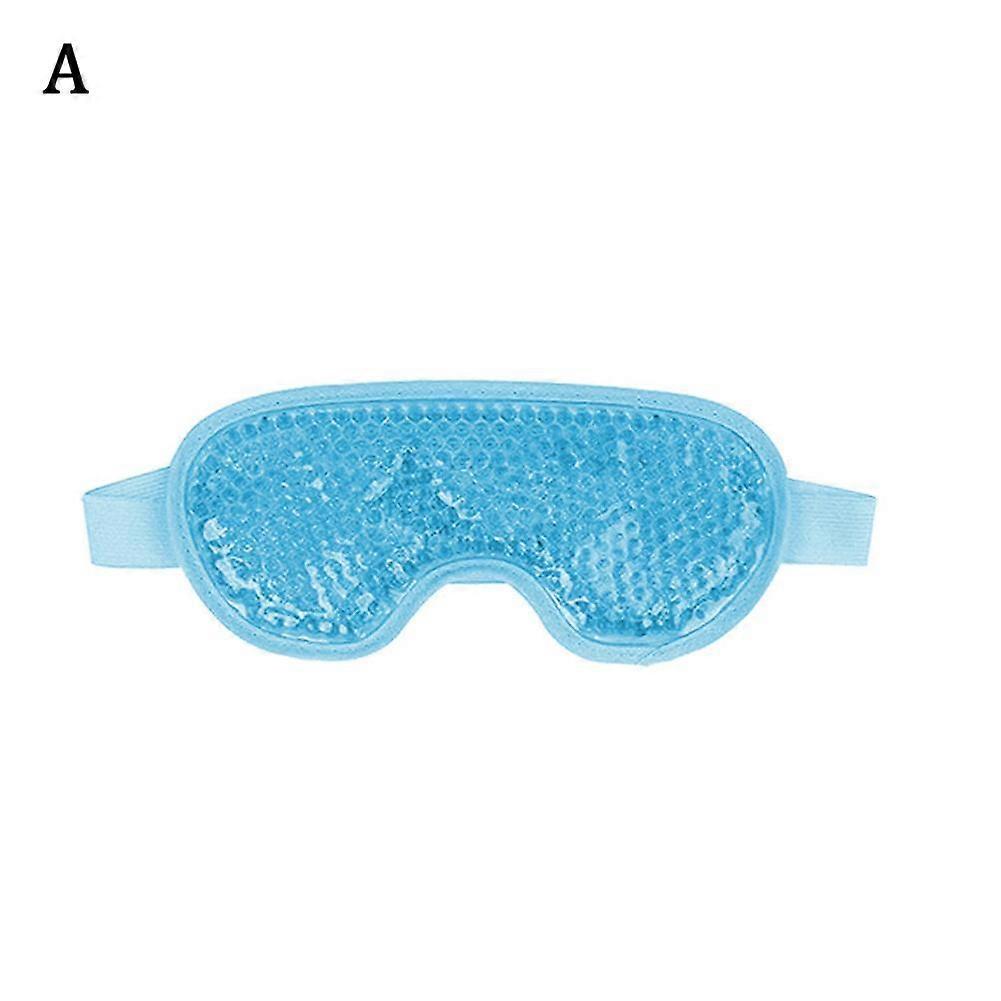 Sky blue (A)$ Hydrogel beads hot and cold compress dual-use eye mask sleep