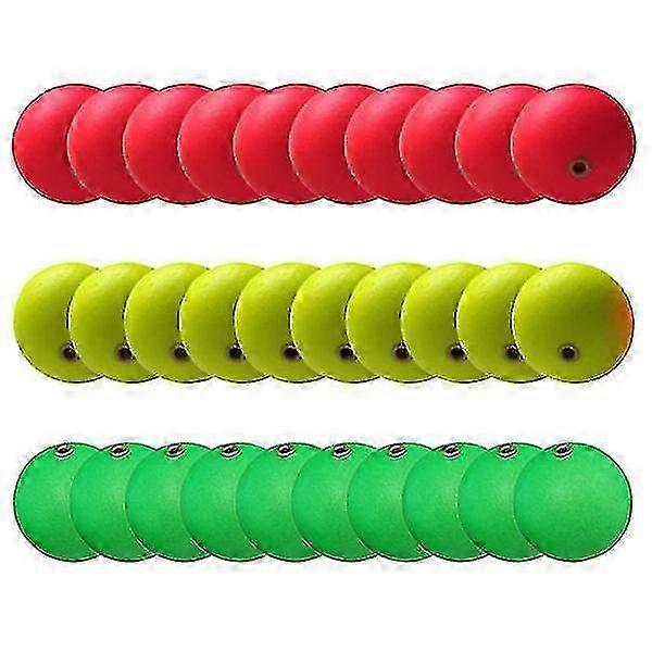 30pcs Floating Balls Fishing Line Floats Foam Buoys Fishing Gear for Enthusiasts and Hobbyists in Angling