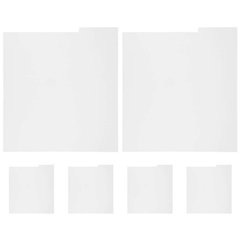 6pcs Vinyl Record Dividers Blank Writable Separators for Organizing Albums, DVDs, Documents, Books & Closets Multi Use Index Cards