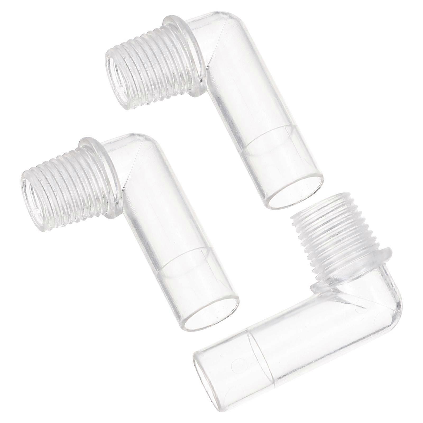 PC Material Aquarium Pipe Connectors with 90 Degree Elbow Coupling for Standard Tubing