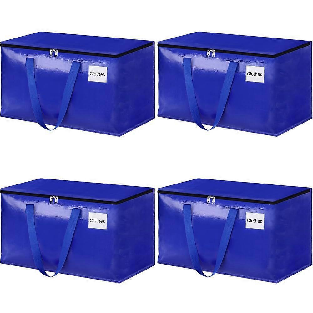 6 pieces storage bags with sturdy handles and robust zippers, spacesaving storage bag