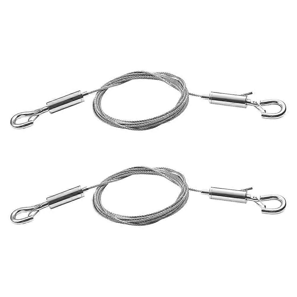 2 Pack 1.5mm x 2m Picture Hanging Wire with Hooks