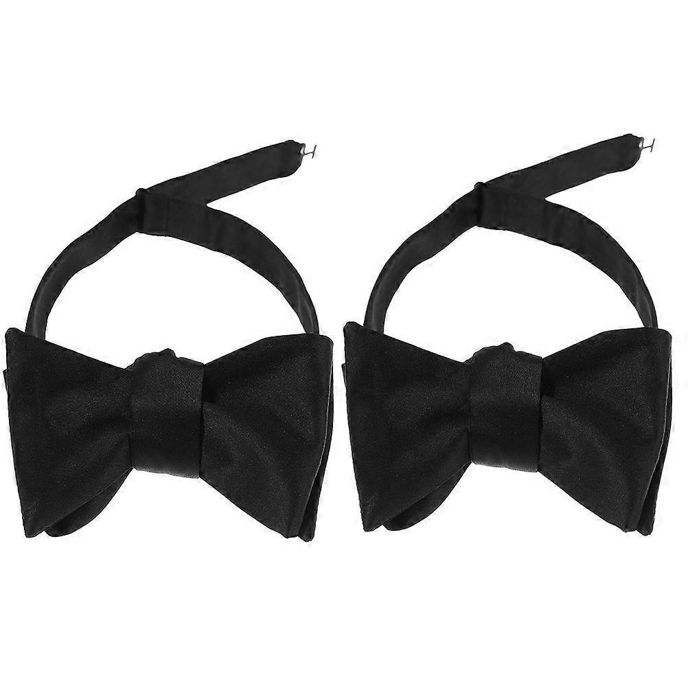 Here's a refined and professional product description for your **Classic Polyester Bowtie**:
**2pcs Classic Polyester Bowtie for Men – Self Tie