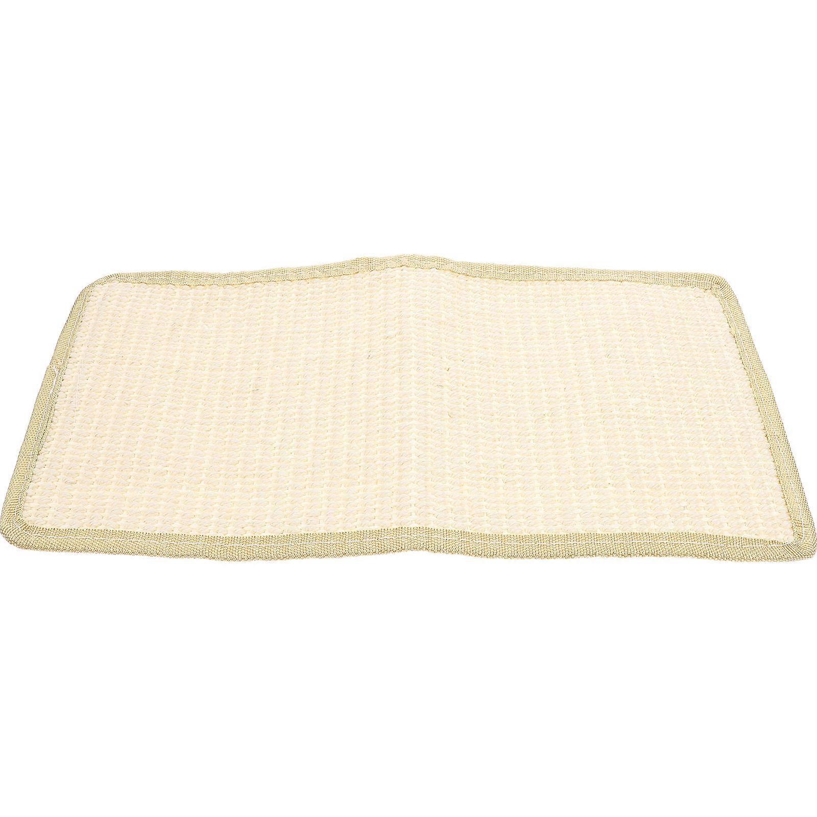 Durable Sisal Cat Scratching Mat Lightweight Furniture Protector Rug for Sofa Scratch Prevention Easy to Scratcher Pad