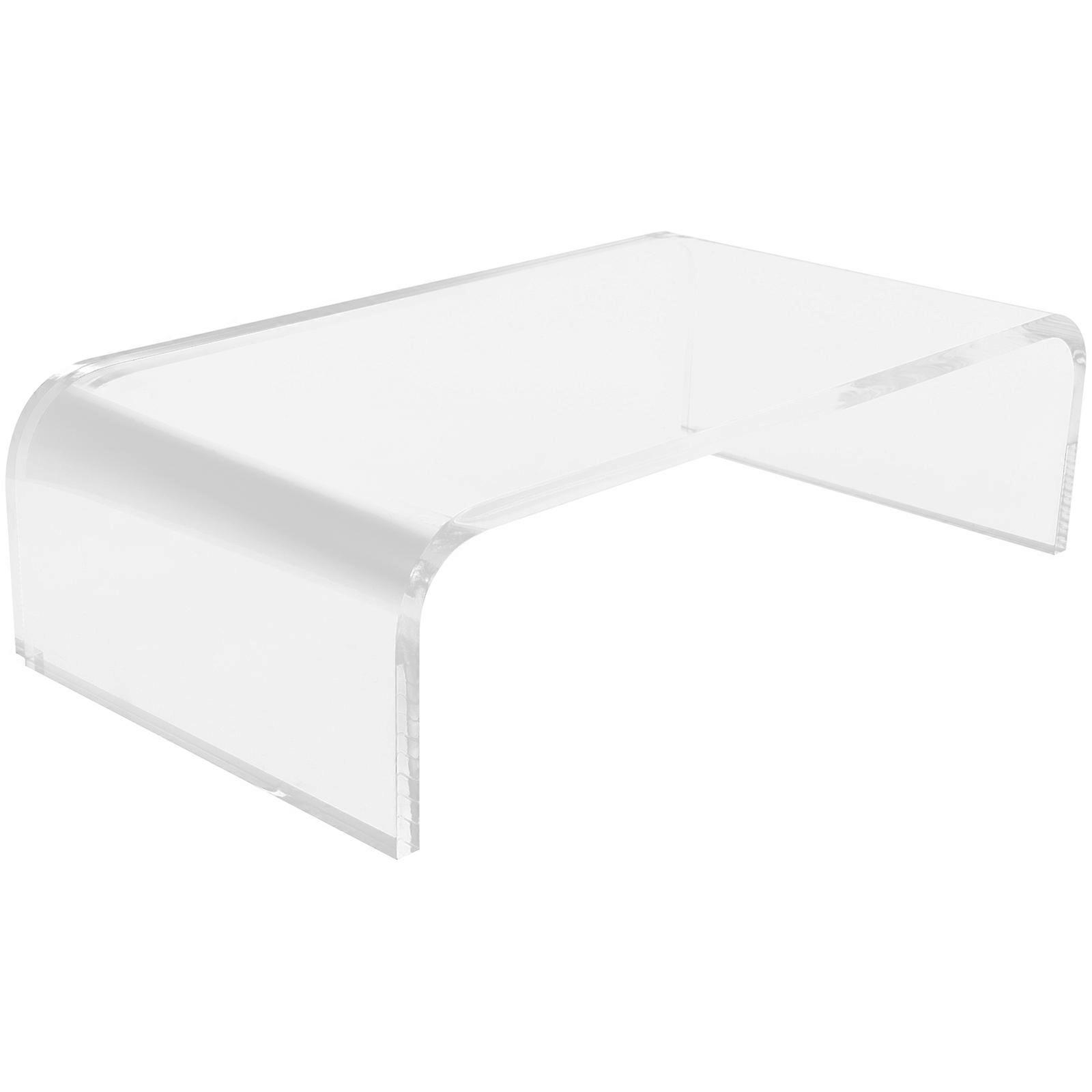 Clear Acrylic Monitor Stand Riser – Transparent Laptop Riser for Desk Organization, Computer Screen Support, Posture Improvement and