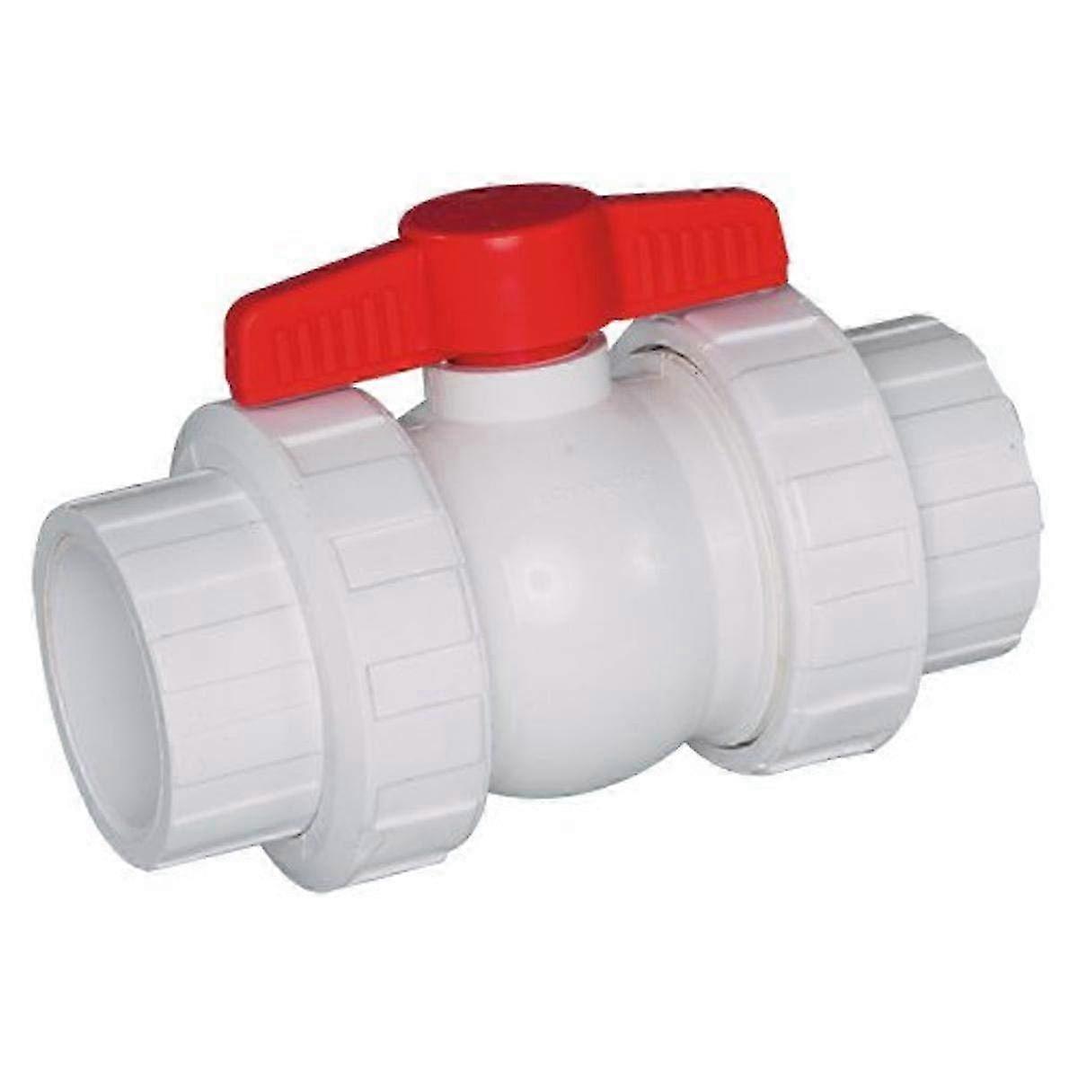 Qta1020csew Series Qta Compact True Union Ball Valve, Socket/threaded End, White, 2' Size