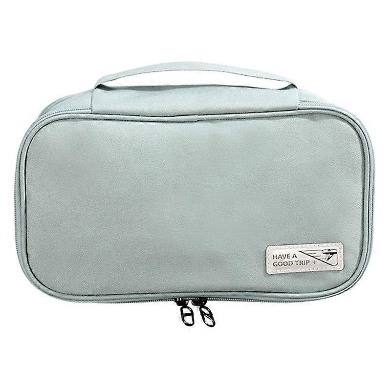 Handheld Wet and Dry Separation Travel Toiletry Bag Polyester Portable Cosmetic Bag