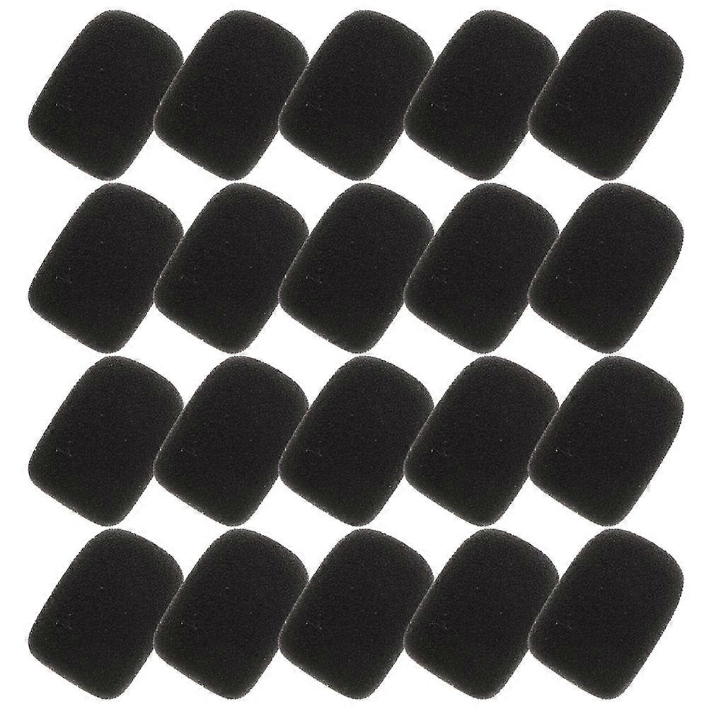 24PCS Microphone Cover Sponge Windscreen Compatible with Handheld & Headset Mics, Noise Reduction Accessory for Enhanced Sound Quality, Easy to