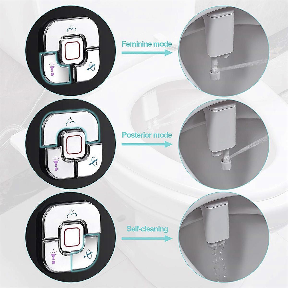 Bidet Attachment Bidet Toilet Seat Sprayer for Frontal Rear Wash, B