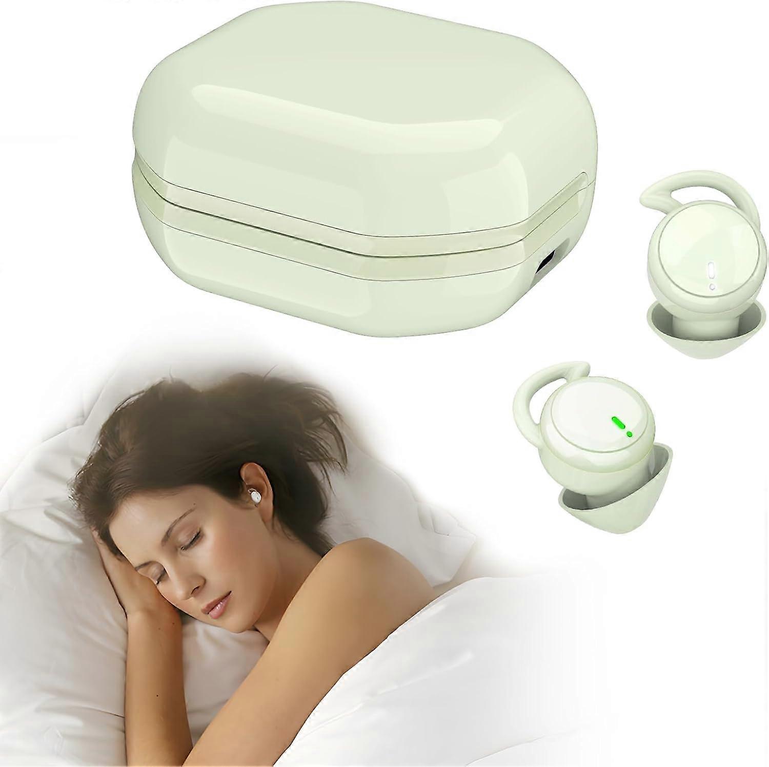 Bluetooth 5.3 Sleeping Earplugs - Mini Invisible Design, Noise Reduction, Comfortable for Side Sleepers & Exercise