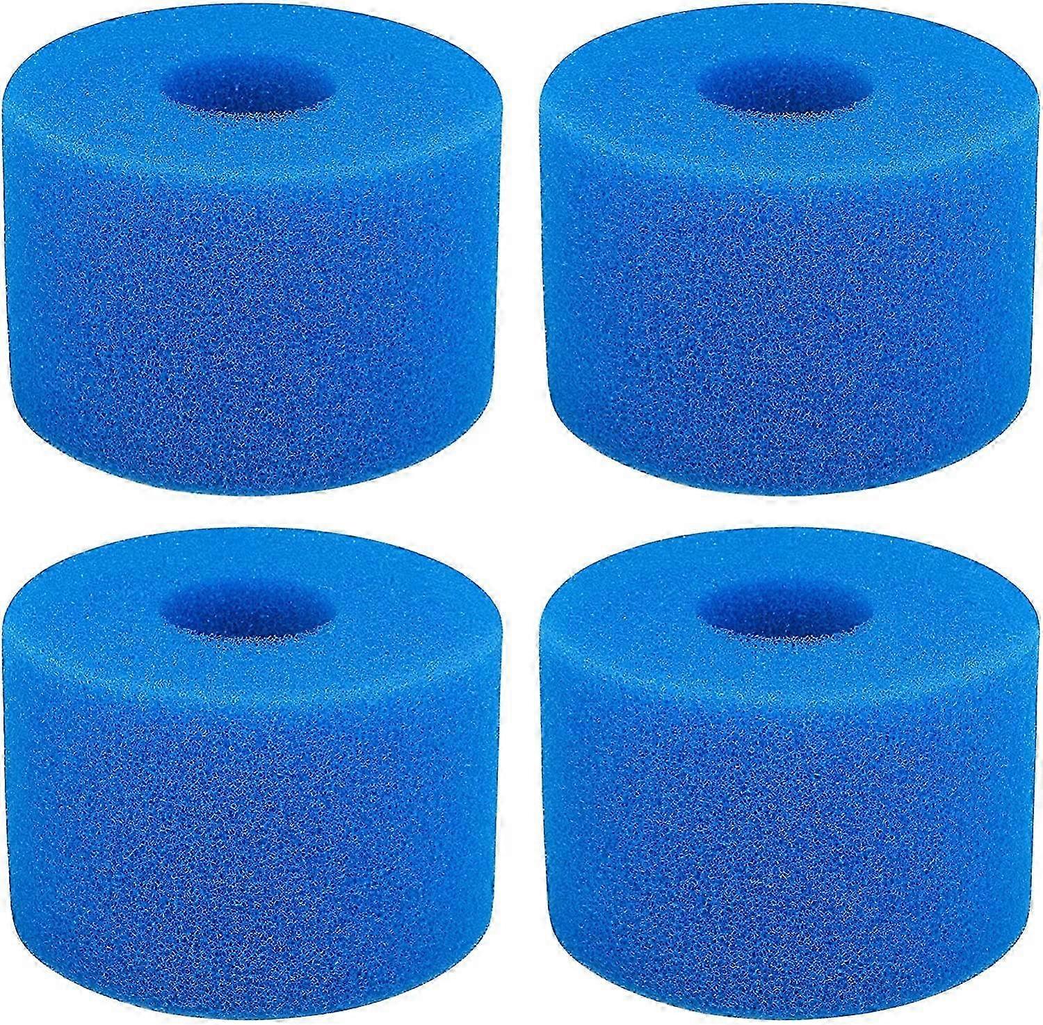 4 pieces swimming pool filter foam cartridge compatible with intex s1 reusable washable