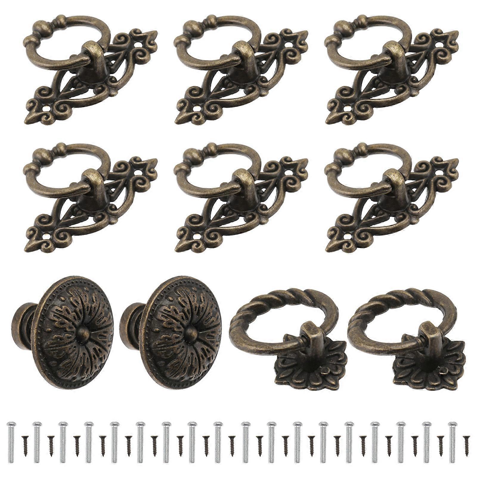 Vintage Pulls Handles Bronze Color Round Edge For Kitchen Renovation 1Set